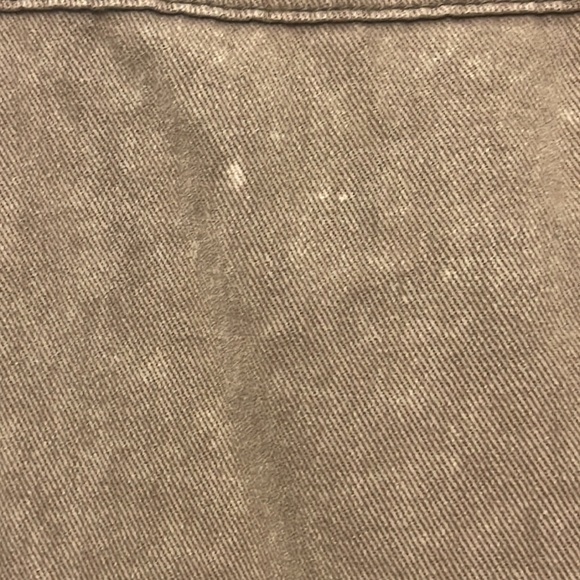 Gray Twill Peplum Button-up -2 available - Picture 5 of 7